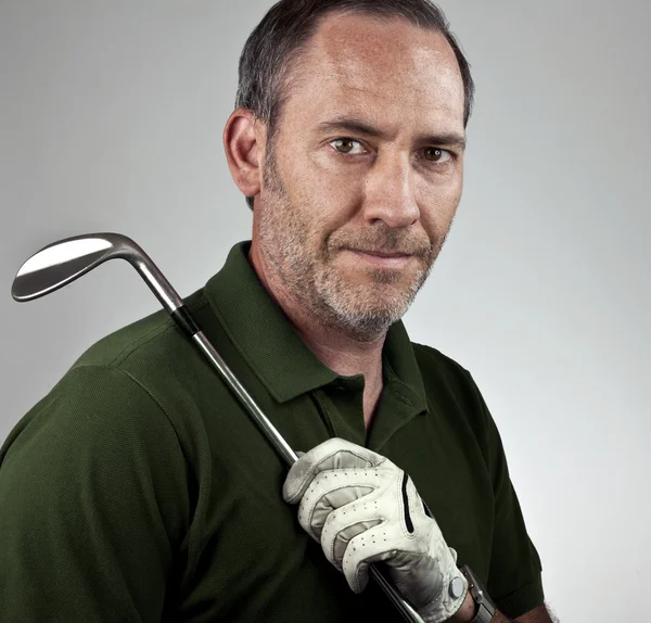 高尔夫玩家的肖像 — 图库照片