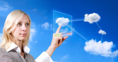 Future cloud computer clipart