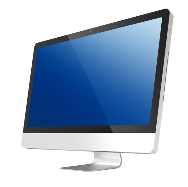 Hladký monitoru pc počítač All-in-one — Stock fotografie