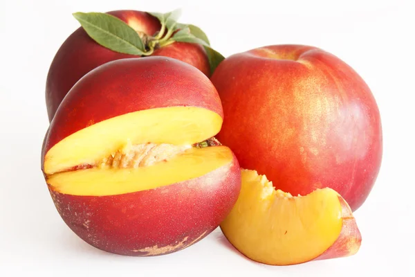 Stock image A slice of nectarine