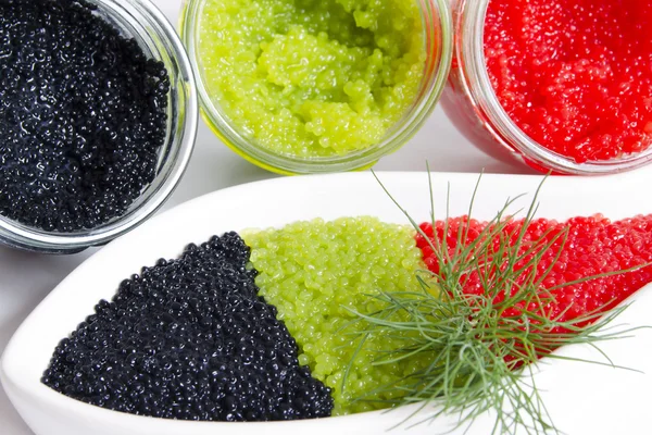 Caviar in a jar — Stock Photo, Image