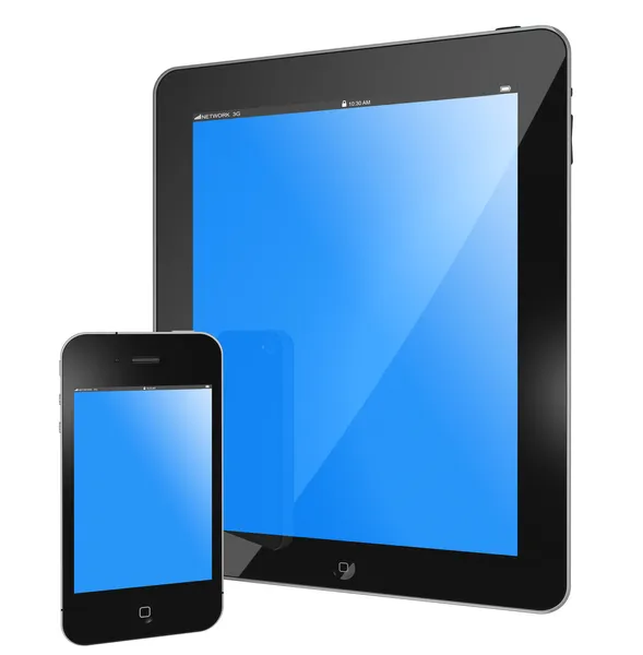 TabletPC och smartphone — 图库照片
