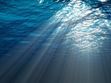 An underwater scene clipart