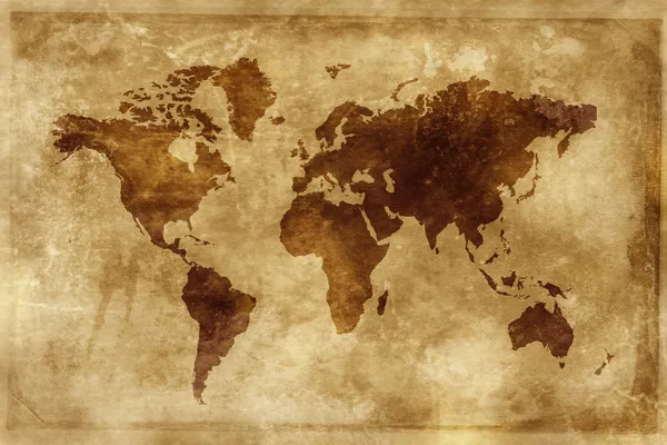Χάρτης του κόσμου — Φωτογραφία Αρχείου