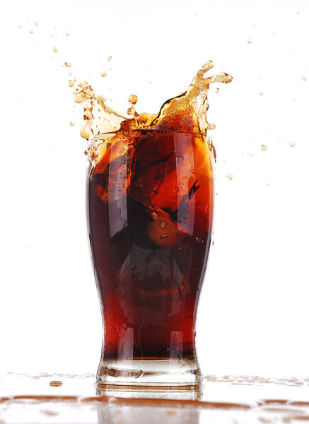 Cola splashing