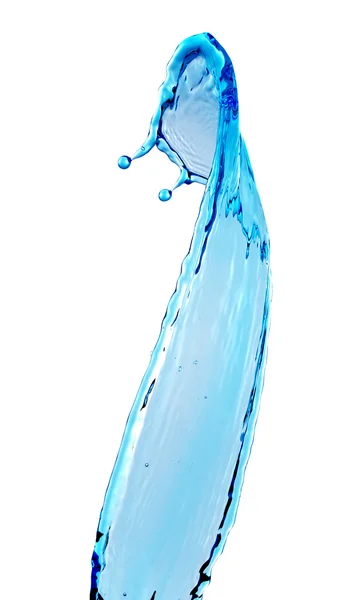 Spruzzi d'acqua blu — Foto Stock