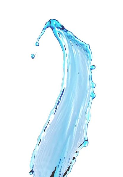 Salpicos de água azul — Fotografia de Stock