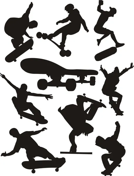 Esportes radicais - skate — Vetor de Stock