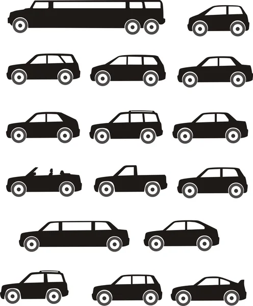 Types de voitures — Image vectorielle