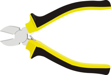 Side cutting pliers clipart