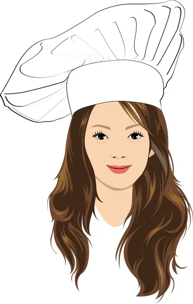 Chica chef — Archivo Imágenes Vectoriales