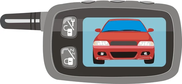 Kontrolle von Alarmanlagen im Auto — Stockvektor