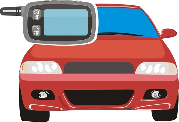 Señal de alarmas de coche — Vector de stock