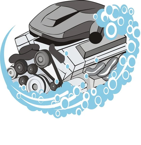 Lavage moteur — Image vectorielle