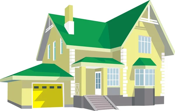 Modern house — Stock Illustration Modern house Vector Graphics
