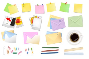 Office supplies. Vector. clipart