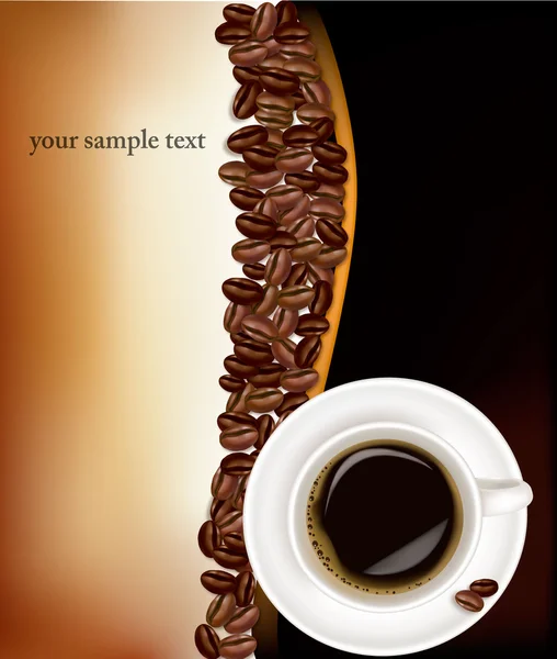 设计咖啡背景。矢量. — 图库矢量图片