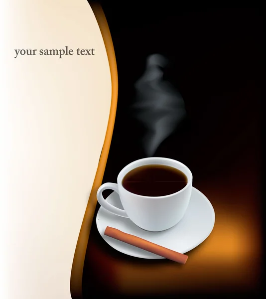 Design milieux de café. Vecteur . — Image vectorielle