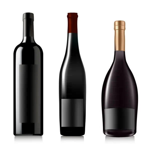 Set of different bottles. Vector illustration. — Stock Vector