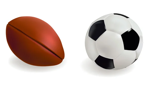 Set van sport ballen. vectorillustratie. — Stockvector