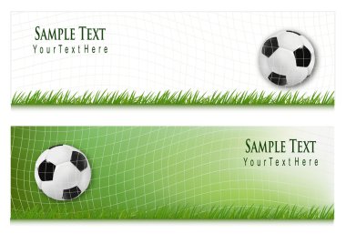 Two Football backgrounds. Vector. clipart