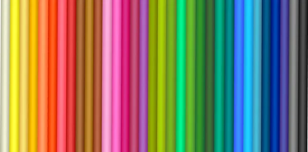 Hintergrund mit Farbstiften. Vektor — Stockvektor
