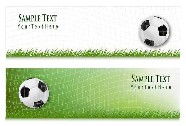 Two Football backgrounds. Vector. — Stock Vector