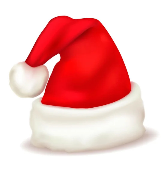 红色的圣诞老人帽子。矢量. — 图库矢量图片
