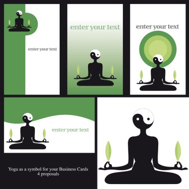 Business Card, Yoga clipart