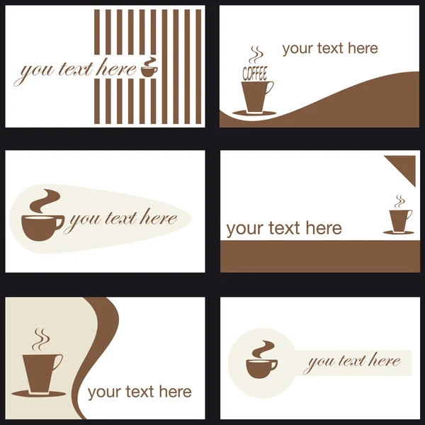 Carte de visite, Café — Image vectorielle