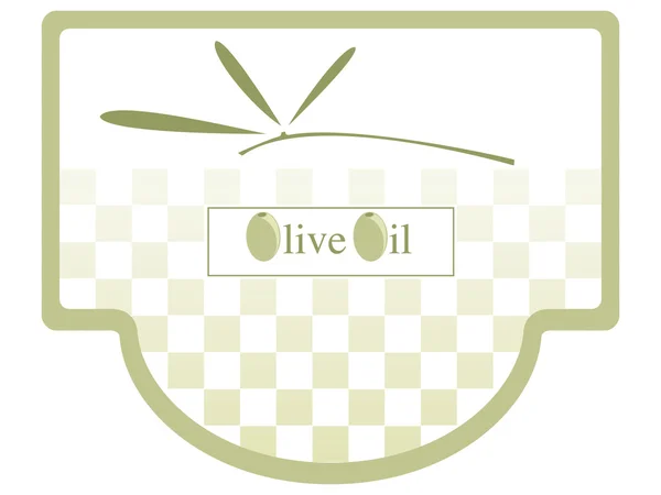 Etichetta dell'olio d'oliva — Vettoriale Stock