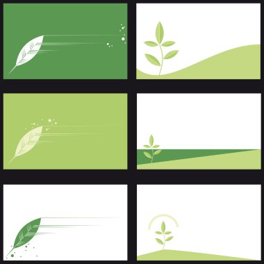 Business Cards Eco Bio clipart