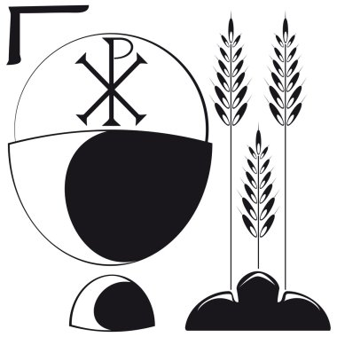 Christian symbols clipart