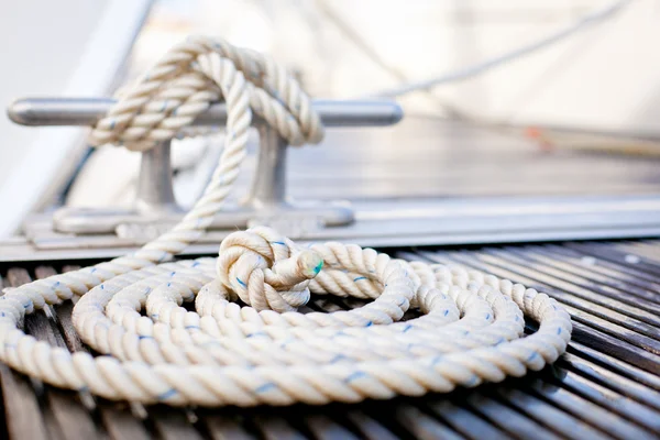 Corda di ormeggio nautico — Foto Stock