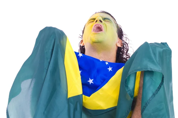 Brasiliansk supporter — Stockfoto