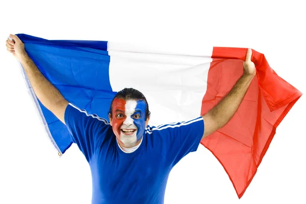 Fransk supporter — Stockfoto