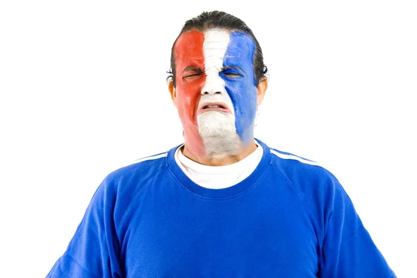 Sad French Supporter — Stock Photo, Image