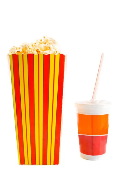 PopCorn and Drink — Stock Photo, Image