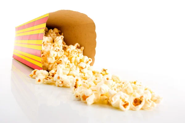 Zahozené popcorn box — Stock fotografie