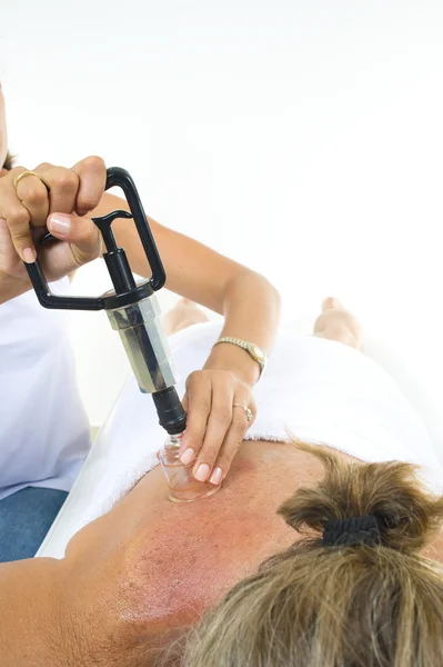 Vacuum massage treatment — Stock Photo, Image