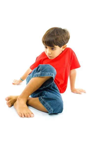 Niño con jeans —  Fotos de Stock