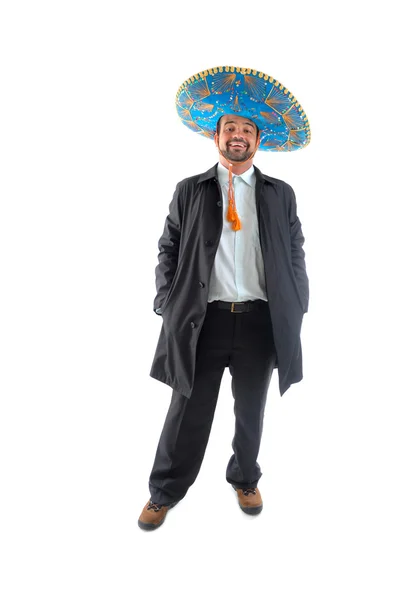 Людина з мексиканські капелюхом — стокове фото