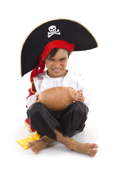Pirata e Finanças — Fotografia de Stock
