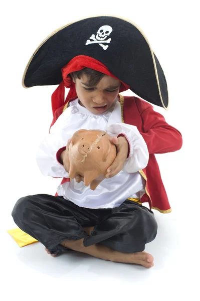 Pirát a finance — Stock fotografie