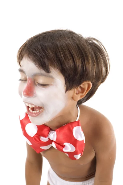 Junge mit geschminktem Gesicht — Stockfoto
