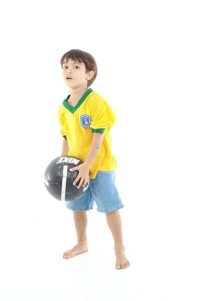 Jovem jogador brasileiro — Fotografia de Stock