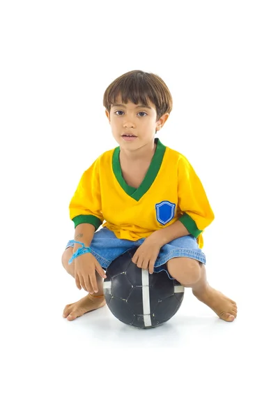 Jogador Brasileiro Cansado — Fotografia de Stock