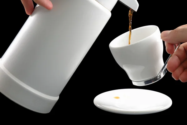 Drink een kopje koffie — Stockfoto