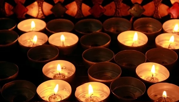 Θρησκευτικές κεριά — Φωτογραφία Αρχείου