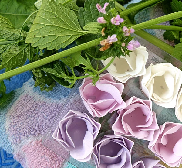 Mýdlo květiny — Stock fotografie